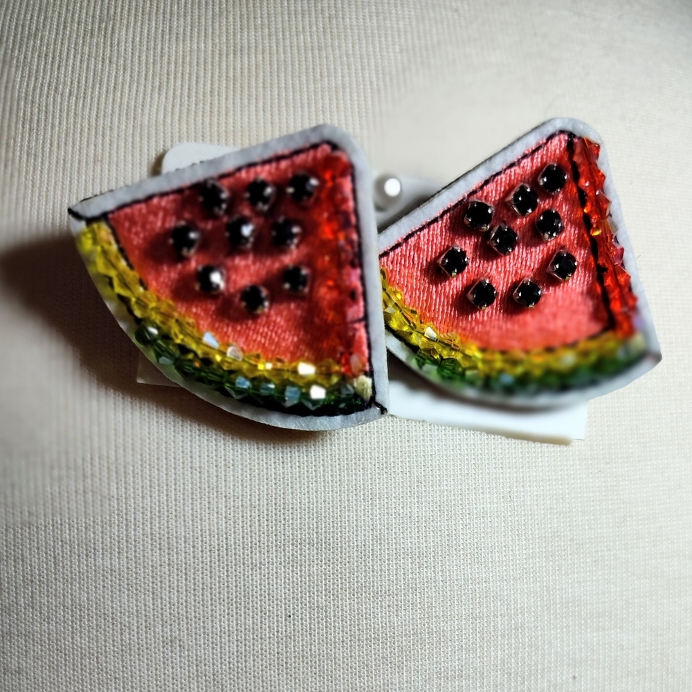 Watermelon Whimsical Pins For Shoes Hats Crafts Nwot